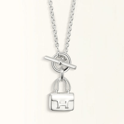 [Limara]POP H PEDANT SILVER NECKLACE