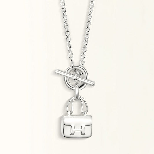 [Limara]POP H PEDANT SILVER NECKLACE