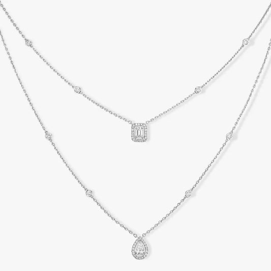 [Limara]MY TWIN 2-ROW DIAMOND NECKLACE