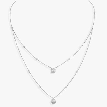 [Limara]MY TWIN 2-ROW DIAMOND NECKLACE