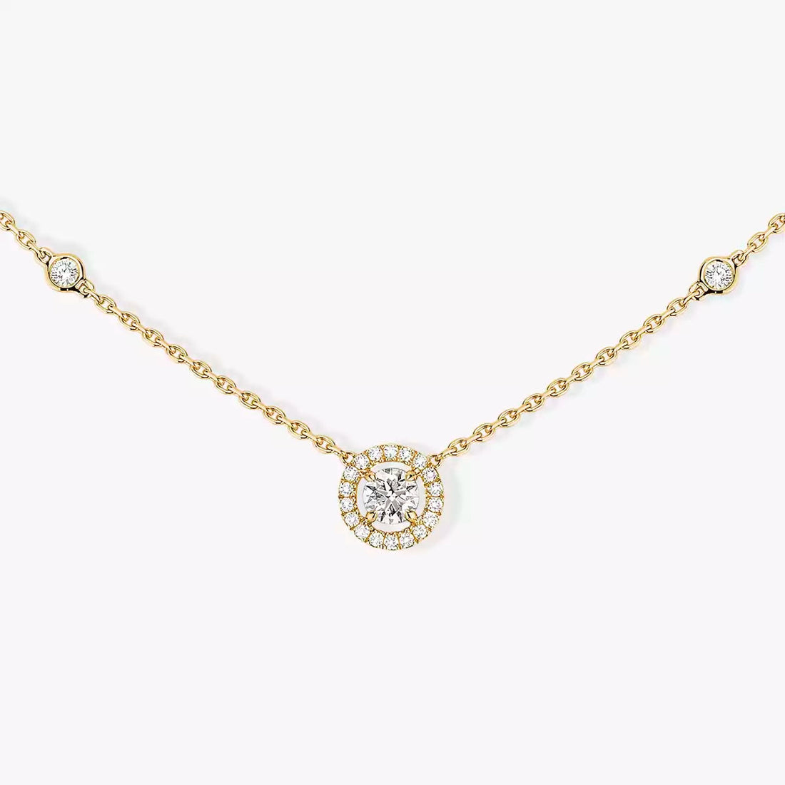 [Limara]Diamond Necklace 0,20ct Brilliant Shape Joy