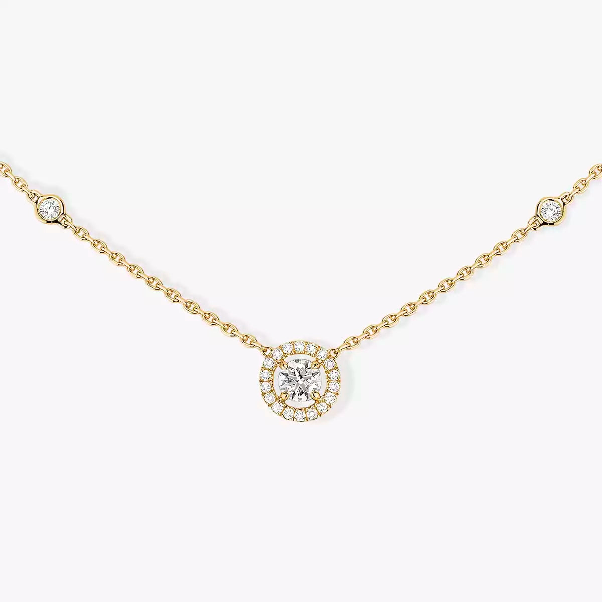 [Limara]Diamond Necklace 0,20ct Brilliant Shape Joy