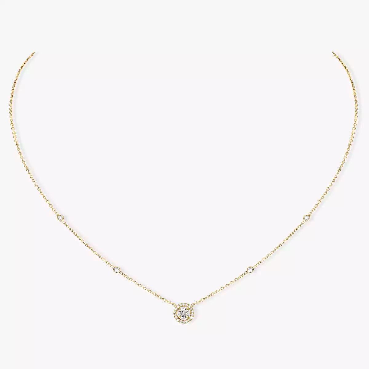 [Limara]Diamond Necklace 0,20ct Brilliant Shape Joy