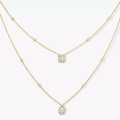 [Limara]MY TWIN 2-ROW DIAMOND NECKLACE