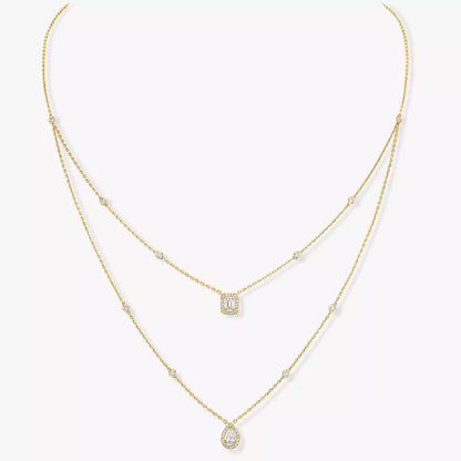 [Limara]MY TWIN 2-ROW DIAMOND NECKLACE