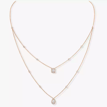 [Limara]MY TWIN 2-ROW DIAMOND NECKLACE