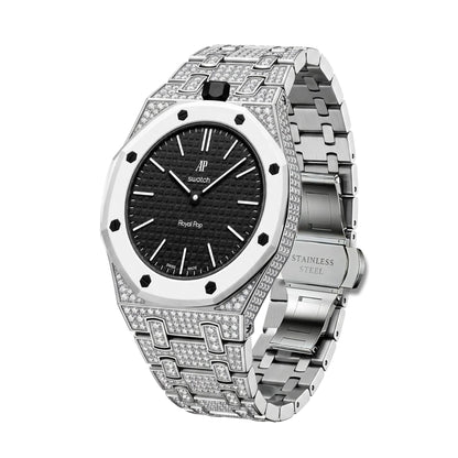 [Limara]Royal Oak Pop Exclusive Bioceramic Case & Bioceramic Strap Full Diamond