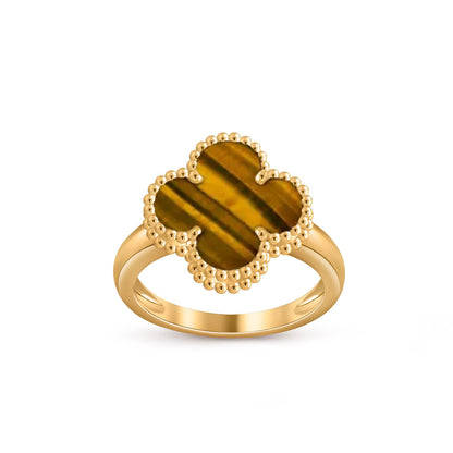 [Limara]LUCKY CLOVER VINTAGE GOLD RING COLLECTION