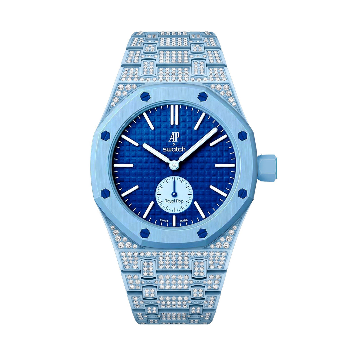 [Limara]Royal Oak Pop Exclusive Bioceramic Case & Bioceramic Strap Full Diamond
