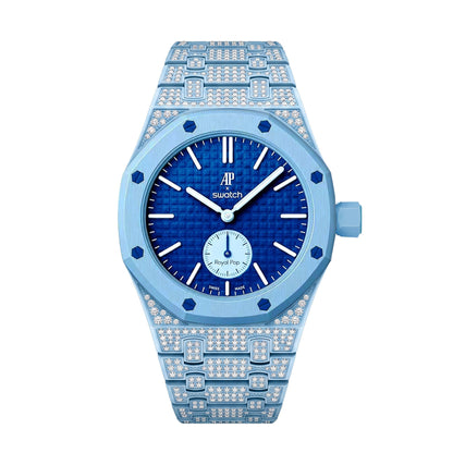 [Limara]Royal Oak Pop Exclusive Bioceramic Case & Bioceramic Strap Full Diamond