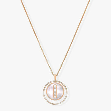 [Limara]LUCKY MOVE MM NACRE BLANCHE DIAMOND NECKLACE