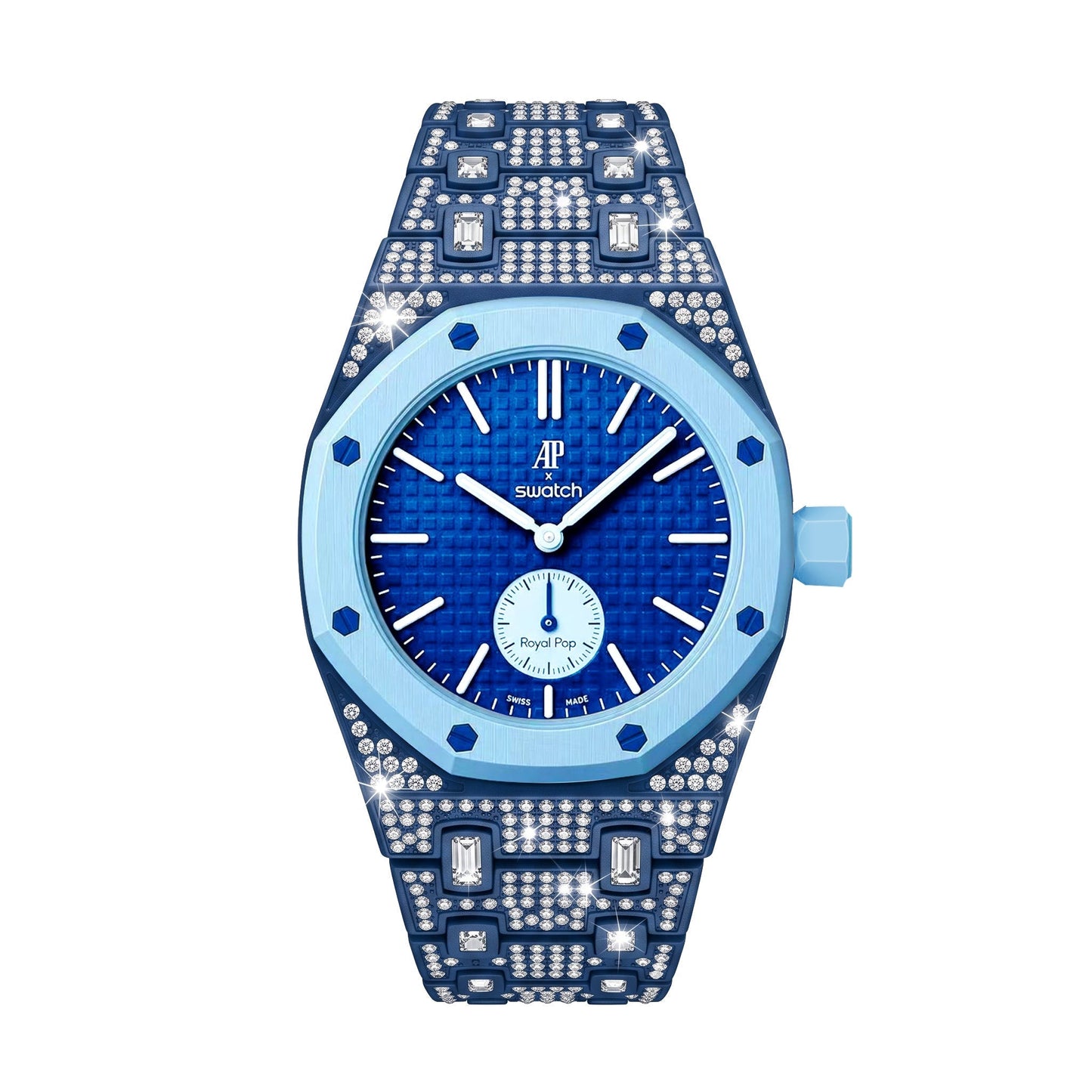 [Limara]Royal Oak Pop Exclusive Bioceramic Case & Bioceramic Strap Full Diamond