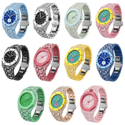 [Limara]Royal Oak Pop Exclusive Bioceramic Case & Bioceramic Strap Full Diamond