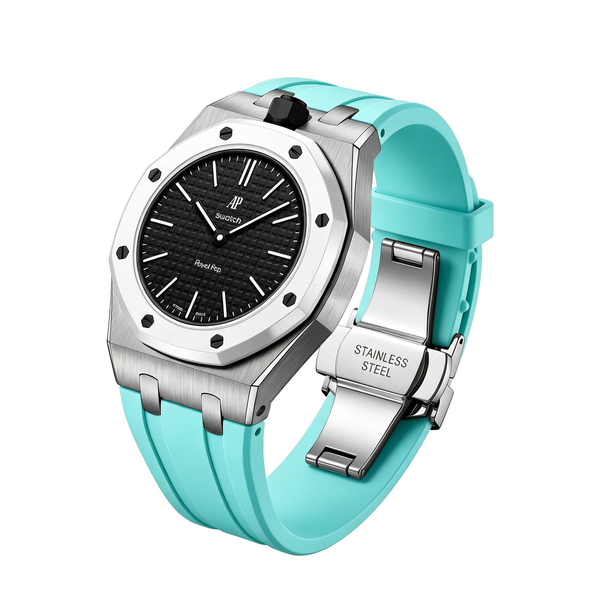 [Limara]Royal Oak Pop Exclusive Steel Case & Silicone Strap With Cradle