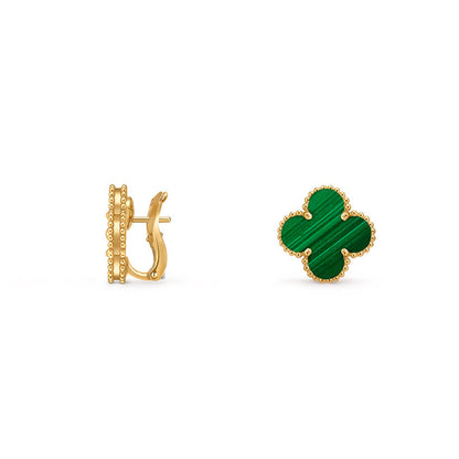 [Limara]15MM CLOVER FLOWER STUD EARRINGS GOLD COLLECTION