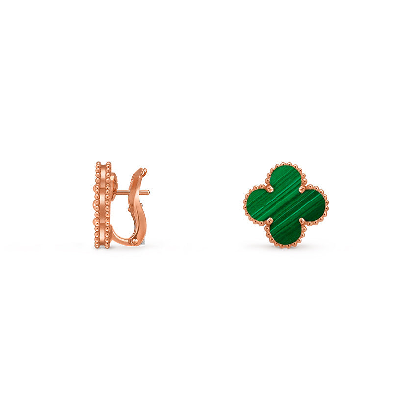 [Limara]15MM CLOVER FLOWER STUD EARRINGS ROSE GOLD COLLECTION