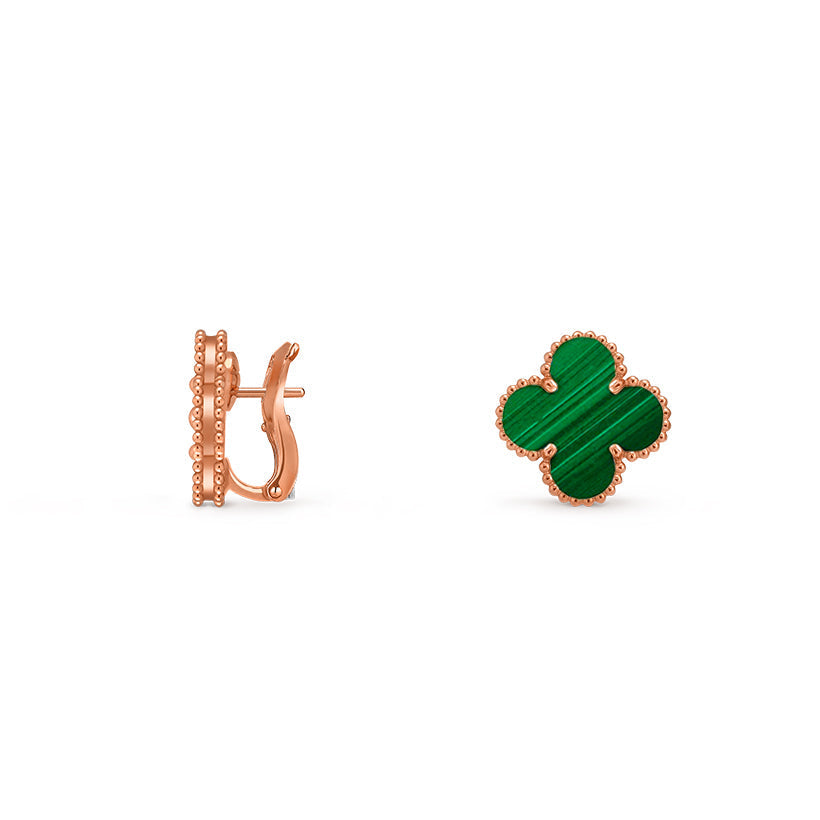 [Limara]15MM CLOVER FLOWER STUD EARRINGS ROSE GOLD COLLECTION