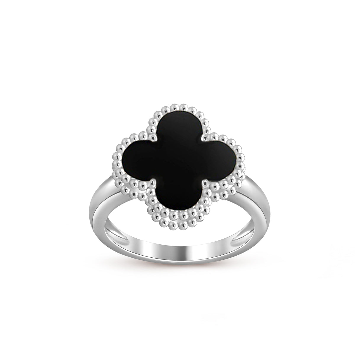 [Limara]LUCKY CLOVER VINTAGE WHITE GOLD RING COLLECTION