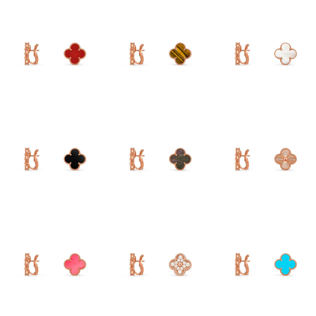[Limara] CLOVER 15MM MOP EARRINGS COLLECTION