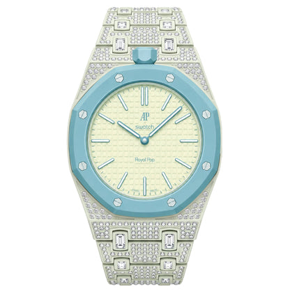 [Limara]Royal Oak Pop Exclusive Bioceramic Case & Bioceramic Strap Full Diamond