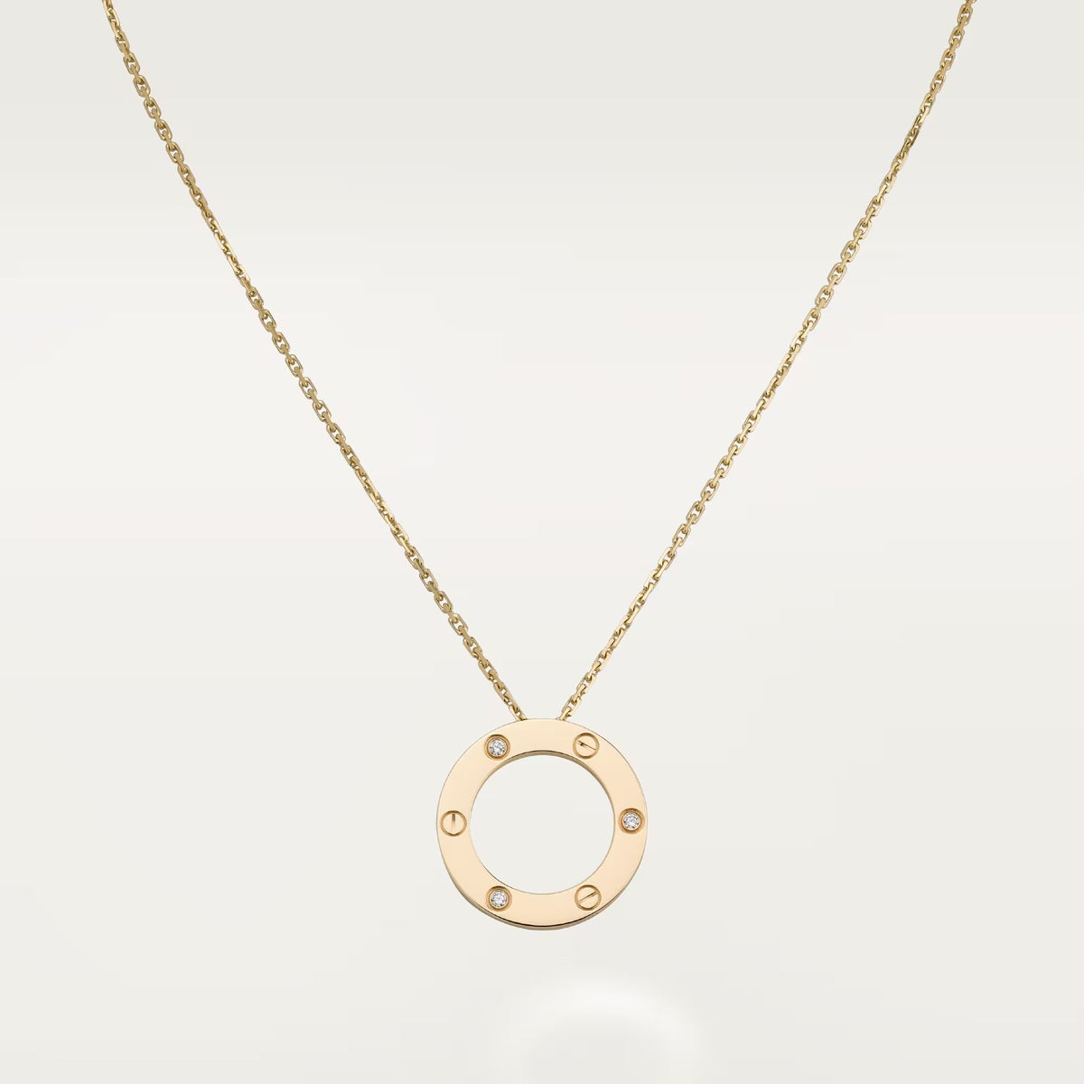 [Limara] LOVE NECKLACE 16MM 3 DIAMONDS