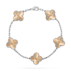 [Limara]LUCKY CLOVER 5-MOTIF BRACELET - LASER COLLECTION