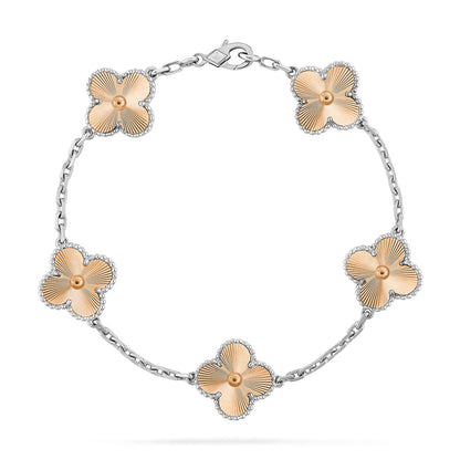 [Limara]LUCKY CLOVER 5-MOTIF BRACELET - LASER COLLECTION