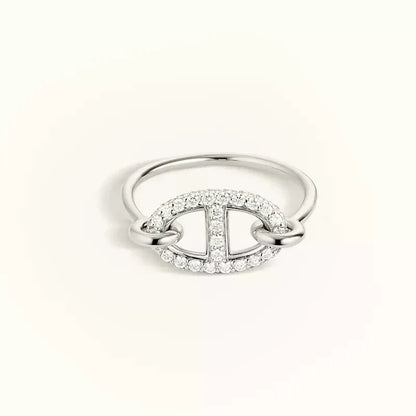 [Limara]RONDE SMALL SILVER DIAMOND RING