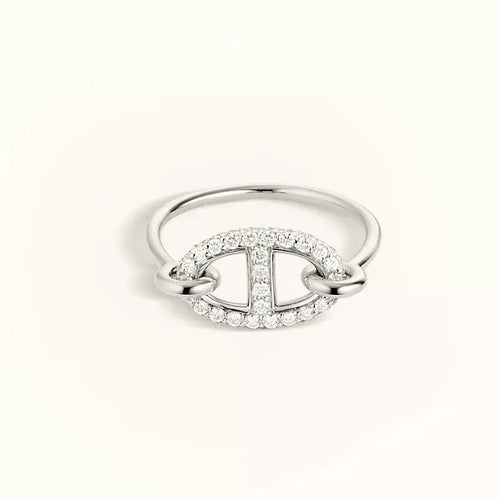 [Limara]RONDE SMALL SILVER DIAMOND RING