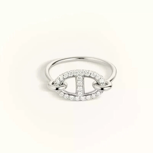[Limara]RONDE SMALL SILVER DIAMOND RING