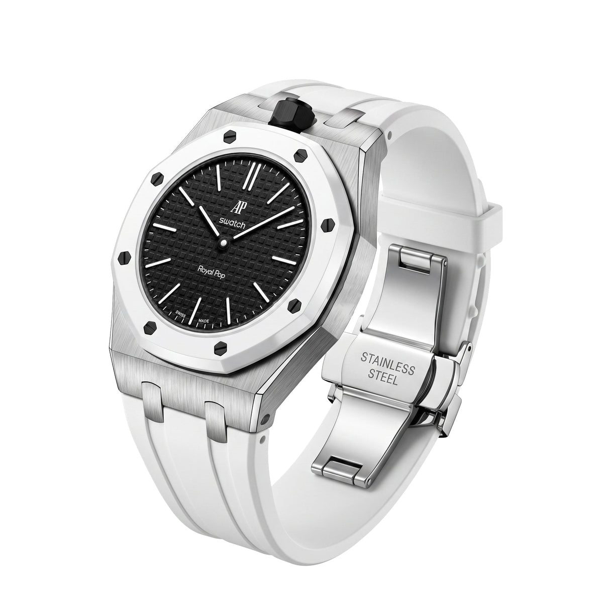 [Limara]Royal Oak Pop Exclusive Steel Case & Silicone Strap With Cradle