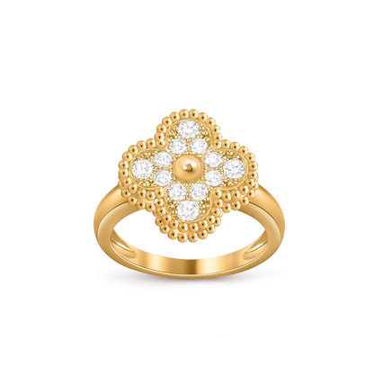 [Limara]LUCKY CLOVER VINTAGE GOLD RING COLLECTION