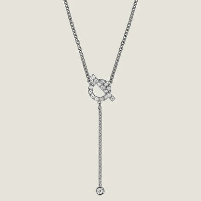 [Limara]FINESSE SILVER DIAMOND NECKLACE