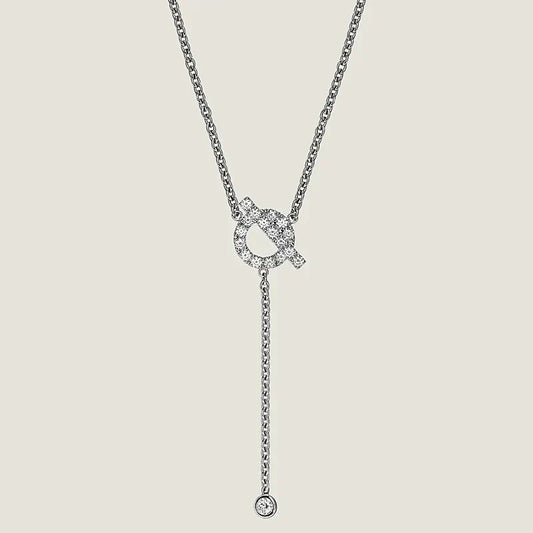 [Limara]FINESSE SILVER DIAMOND NECKLACE