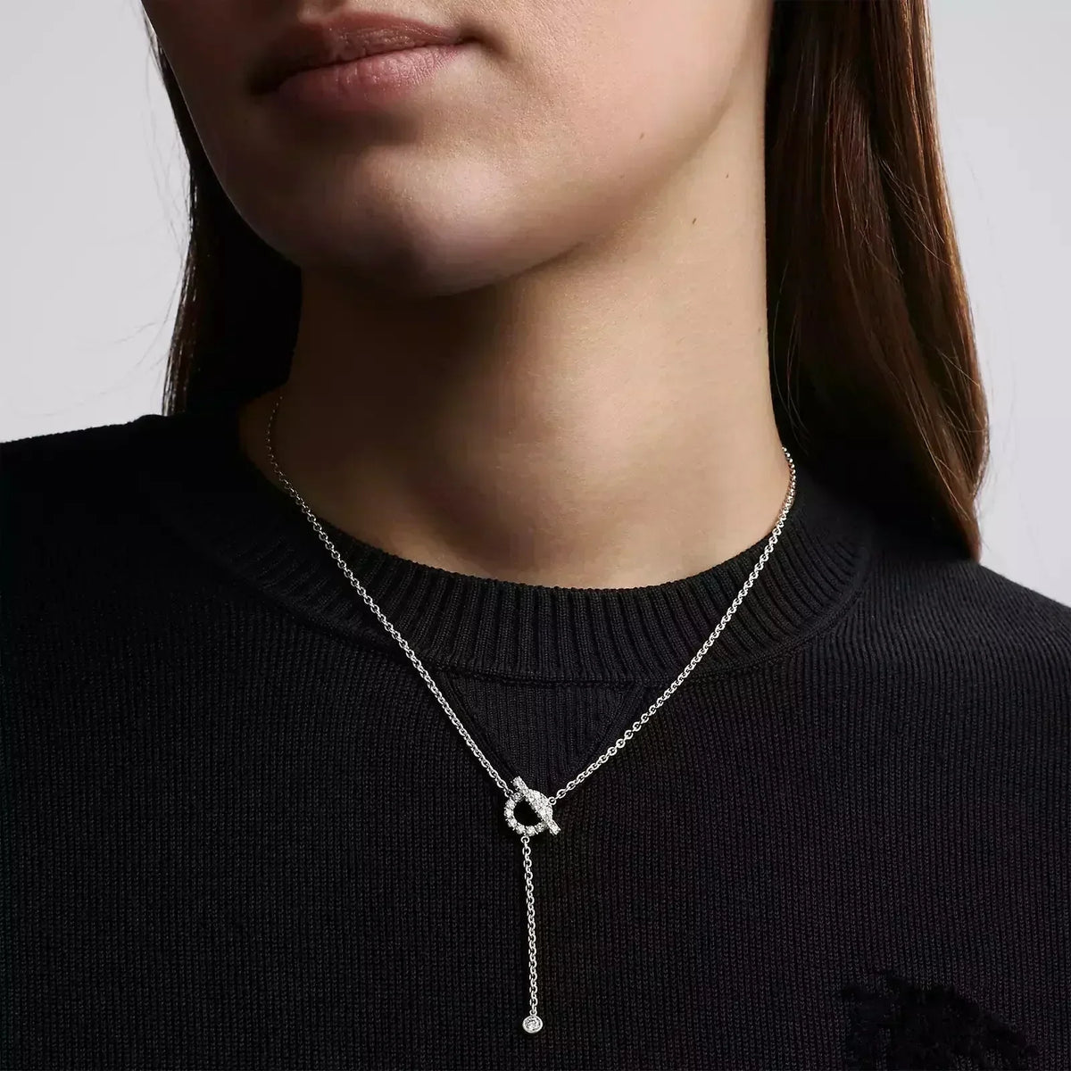[Limara]FINESSE SILVER DIAMOND NECKLACE