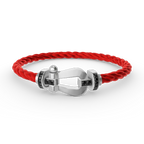 [Limara]FORCE LARGE HORSESHOE BLACK DIAMOND BRACELET - WHITE GOLD