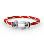 [Limara]FORCE LARGE HORSESHOE BLACK DIAMOND BRACELET - WHITE GOLD