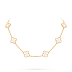 [Limara]CLASSIC LUCKY 10-MOTIF CLOVER NECKLACE GOLD COLLECTION