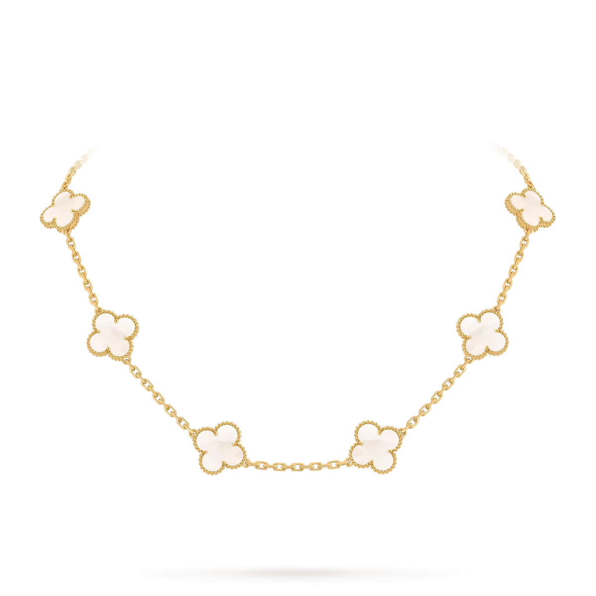 [Limara]CLASSIC LUCKY 10-MOTIF CLOVER NECKLACE GOLD COLLECTION