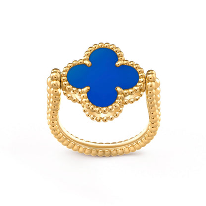 [Limara]LUCKY CLOVER GOLD REVERSIBLE RING