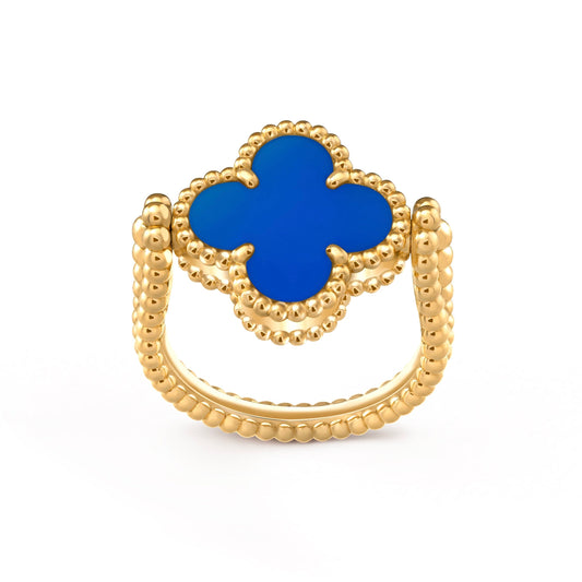 [Limara]LUCKY CLOVER GOLD REVERSIBLE RING