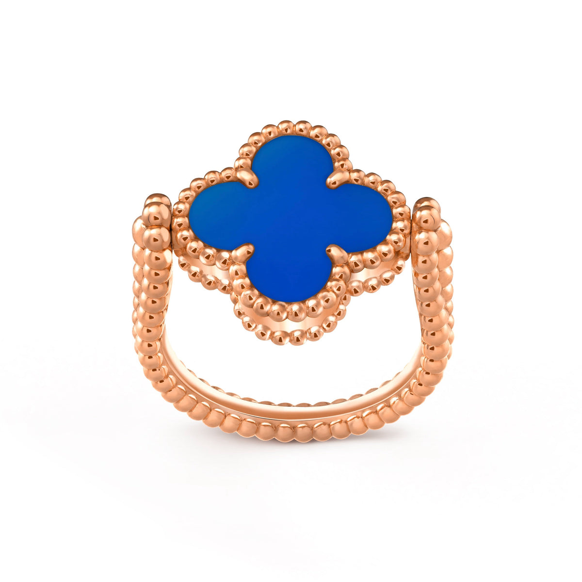 [Limara]LUCKY CLOVER ROSE GOLD REVERSIBLE RING