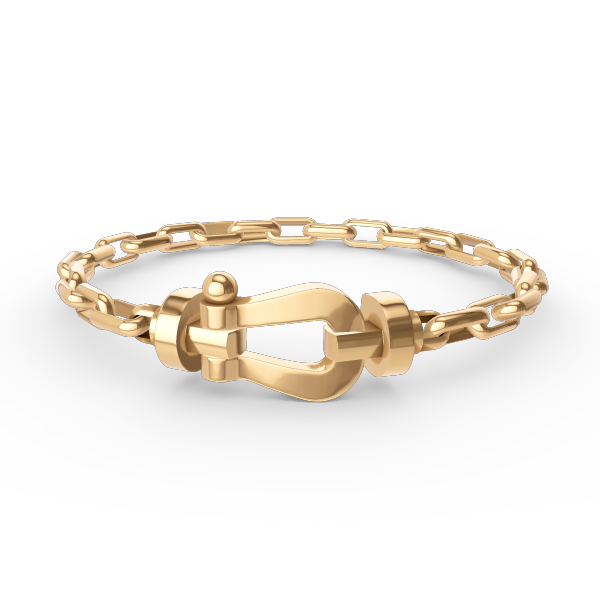 [Limara]FORCE LARGE HORSESHOE CLASP METAL BRACELET