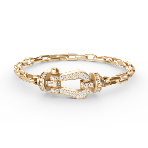 [Limara]FORCE LARGE HORSESHOE CLASP METAL BRACELET