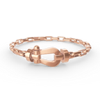 [Limara]FORCE LARGE HORSESHOE CLASP METAL BRACELET