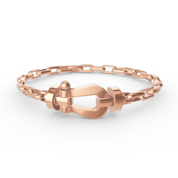 [Limara]FORCE LARGE HORSESHOE CLASP METAL BRACELET