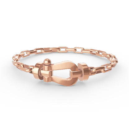 [Limara]FORCE LARGE HORSESHOE CLASP METAL BRACELET