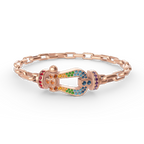 [Limara]FORCE LARGE HORSESHOE CLASP METAL BRACELET