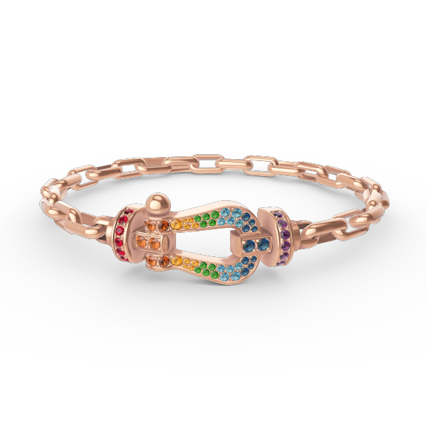 [Limara]FORCE LARGE HORSESHOE CLASP METAL BRACELET