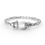 [Limara]FORCE LARGE HORSESHOE CLASP METAL BRACELET